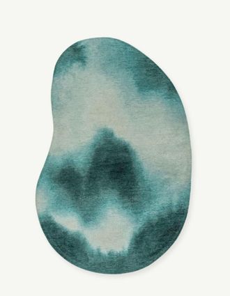 Novatrend Alfombra moderna tejida plana Azul 235 x 330 cm