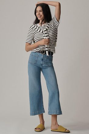 Maeve The Colette Crop Wide-Leg Jeans by Maeve