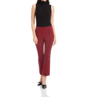 Fifteen Twenty Sigourney Pintuck Pants In Brick