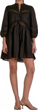 Elan Vienna Mini Dress In Black