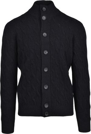 FILIPPO DE LAURENTIIS Button Cardigan - Black