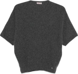 Herno Polo in cashmere a maniche corte - Grigio