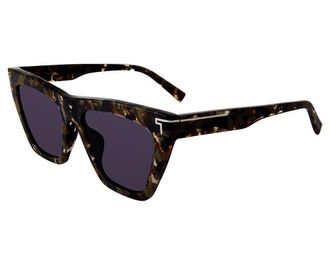 Tumi Grey Cat Eye Ladies Sunglasses STU507 0VAU 55