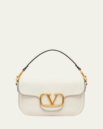 Valentino Garavani Loco VLOGO Flap Leather Shoulder Bag