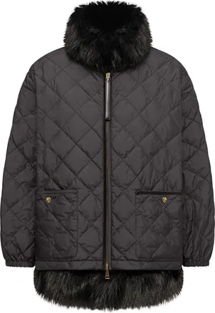 Moncler Moncler Chaleureux 3-in-1 Short Down Jacket, Women, Black, Size: 00