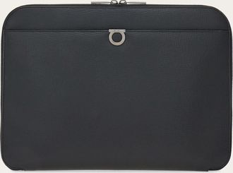 Ferragamo Men Gancini document holder Black