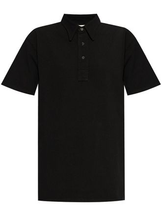 Maison Margiela Katoenen poloshirt - Zwart