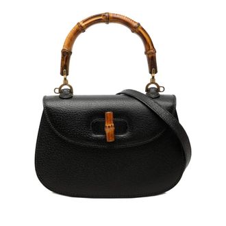 Gucci Pre-owned Gucci Small Grained Calfskin Bamboo Night Ladies 9BLIKTQ38C98T4GH