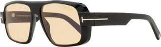 Tom Ford Mens Photochromic Turner Sunglasses TF1101 01E Black 58mm