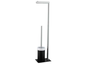 Schubiger M&ouml;bel WC B&uuml;rstengarnitur Freistehend Joop! Chromeline Black H: 77 cm