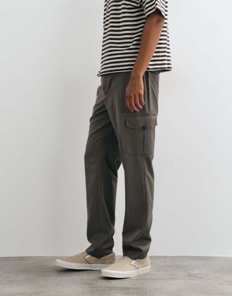 Mango pantaloni utility color fungo-Grigio