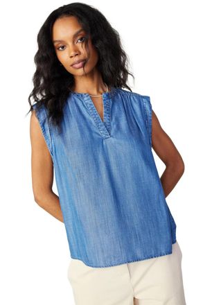 Current Air Leni Sleeveless Chambray Top