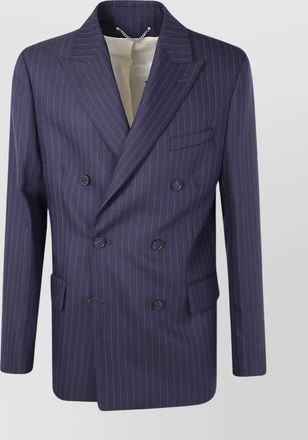 Golden Goose journey mans pinstripe double breasted blazer