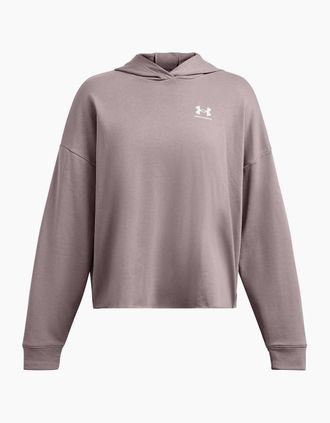Under Armour Womens Rival Terry Crew Sweatshirt - Grey - Size: 12