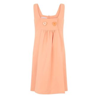 Moschino Short Dresses, female, Pink, Size: 2XS Heart Buttons Mini Dress