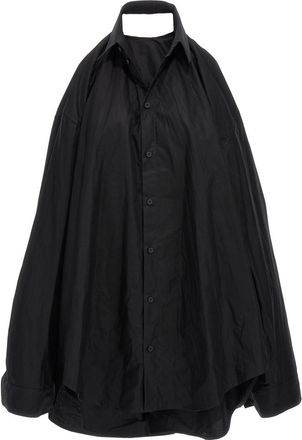 Balenciaga Black Suspended Shirt Dress