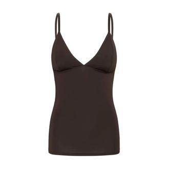 Gestuz Dames, Tops, Bruin, Maat: S Nylon