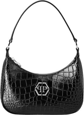 Philipp Plein Shoulder Bag Cocco - Dames - Schoudertassen - Zwart - ONE Size - Leer - Tassen