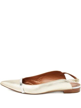 Malone Souliers x Roy Luwolt Pumps con cinturino posteriore Pre-owned - Oro