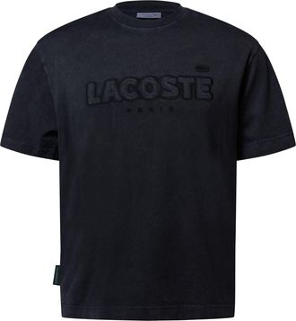 Lacoste T-shirt voor heren met losse pasvorm in zwart