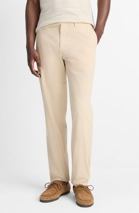 Vince Owen Flat Front Cotton Chinos in Coyote at Nordstrom, Size 36