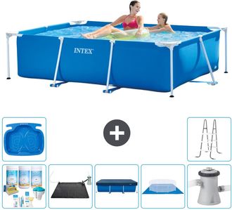 Intex Piscina Con Estructura Rectangular - 220x150x60 Cm - 7-piezas S21108