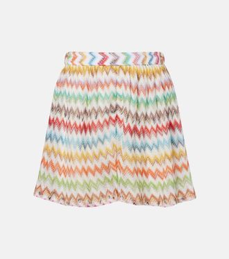 Missoni Shorts de lam&eacute; en zigzag