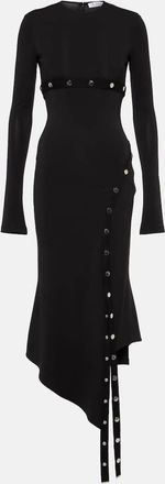 The Attico Asymmetric midi dress