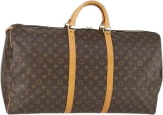 Louis Vuitton Pre-owned Weekend Bags, female, Brown, Size: ONE SIZE Pre-owned Canvas Weekend Bag