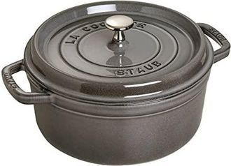 Staub Cacerola/cocotte De Hierro Fundido, 20 Cm De Di&aacute;metro, 2,24 L, Gris Grafito