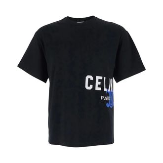 Celine Celine, Heren, Tops, Zwart, Maat: M Katoen