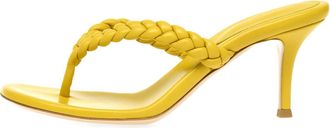 Generic Yellow,8.5 UK,Womens Sandals Mule Stiletto High Heels Open Toe flip-Flops Summer Slingback Pumps Casual Wedding Prom Party Dressy Shoes