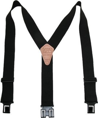 Perry Suspenders Perry Braces Mens Elastic Hook End Braces (Tall Available), Regular, Black