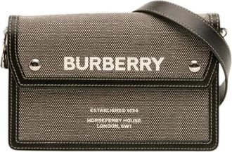 Burberry Borsa a spalla Pre-owned Horseferry - - Pre-owned - Donna - Grigio - ONE SIZE