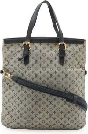 Louis Vuitton Pre-owned Tote Bags, female, Blue, Size: ONE SIZE Pre-owned Vintage Canvas Tote Bag