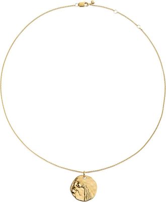 Monica Vinader Collana GP Zodiac Aquarius - Oro