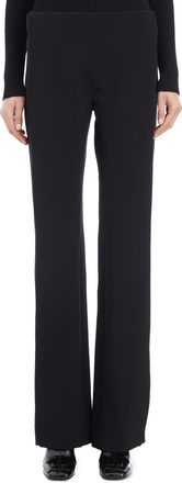 Courr&egrave;ges Womens Illusion Trousers With Drapery - Black - Size EU 36 (Womens)