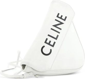 Celine Triangle Bag Leather Small crossbody bag - Wit
