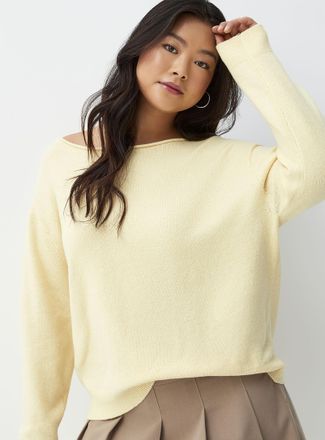 Twik Womens Ultra-soft boat-collar sweater