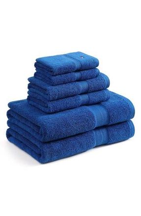 Tommy Hilfiger Modern American Terry 6-Piece Towel Set in Medium /Dark Blue at Nordstrom Rack