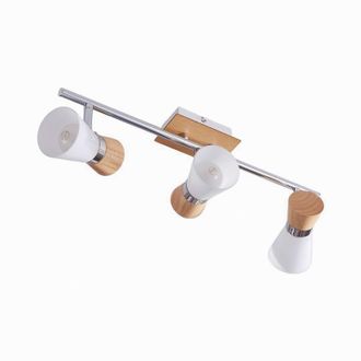 Lampenwelt.com Lampenwelt - Lindby L&aacute;mpara De Techo vivica En Marr&oacute;n Madera