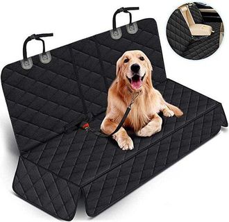 OEM Funda Protectora Impermeable De 4 Capas Para El Asiento Trasero Del Coche, Para Coches, Camiones Y Suv, 135 Cm De Largo X 46 Cm De Ancho, Negra