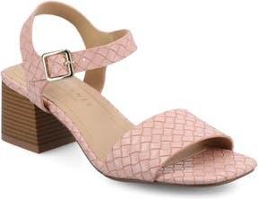 Journee Collection Shaina Sandal in Pink Woven at Nordstrom Rack, Size 9.5