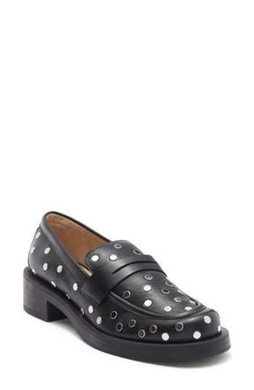 Stuart Weitzman Palmer Bold Stud Loafer in Black at Nordstrom Rack, Size 7.5