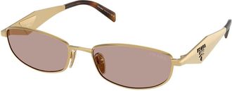 Prada PR D51S Zonnebril - Dames - Zonnebrillen - Geel - 55 MM - Accessoires