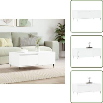 vidaXL Furniture Limited - Tavolino da Salotto Bianco 90x50x36,5 cm in