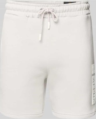 Alpha Industries Alpha Industries Sweatshorts mit elastischem Bund und Tunnelzug in Hellgrau, Gr&ouml;&szlig;e XL