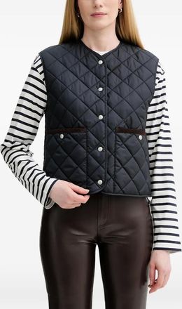 Marc O'Polo quilted buttoned gilet - women - Fabric - 42 - Blue