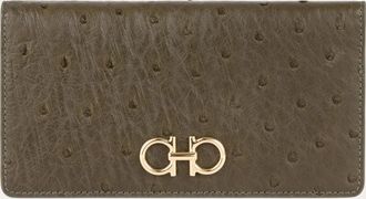 Ferragamo Women Gancini Continental wallet Green