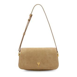 Ami Shoulder Bags, female, Beige, Size: ONE SIZE Paris Paris Bag